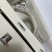 Hermes Kelly 25 White 25x10.5x18.5cm - 4