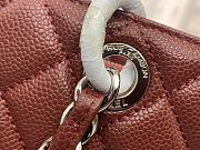 Chanel Shopping Bag In Grained Leather Burgundy A50995 24x33x13cm - 5