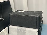 Chanel Shopping Bag In Grained Leather Black A50995 24x33x13cm - 4