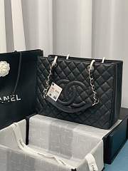 Chanel Shopping Bag In Grained Leather Black A50995 24x33x13cm - 6