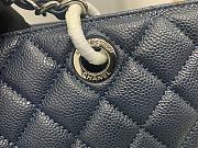 Chanel Shopping Bag In Grained Leather Navy A50995 24x33x13cm - 3