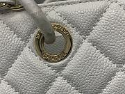 Chanel Shopping Bag In Grained Leather White A50995 24x33x13cm - 5