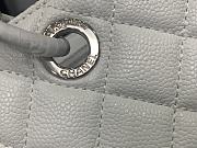 Chanel Shopping Bag In Grained Leather White A50995 24x33x13cm - 4