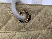 Chanel Shopping Bag In Grained Leather Beige A50995 24x33x13cm - 4