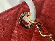 Chanel Shopping Bag In Grained Leather Red A50995 24x33x13cm - 3