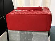 Chanel Shopping Bag In Grained Leather Red A50995 24x33x13cm - 4