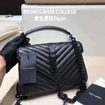 YSL MONOGRAM College Black 26608 24cm