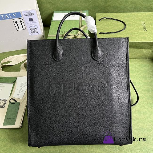 Gucci Large Tote With Gucci Logo Black 674850 36.5x38.5x15cm - 1