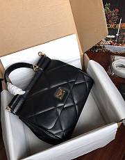 Dolce&Gabbana Medium Sicily Bag In Quilted Black 25cm - 6