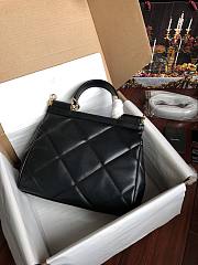 Dolce&Gabbana Medium Sicily Bag In Quilted Black 25cm - 4