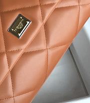 Dolce&Gabbana Medium Sicily Bag In Quilted Brown 25cm - 4