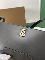 Burberry TB Shoulder Bag Leather Black 28x5x14cm - 4