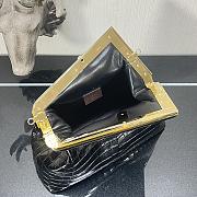 Fendi First Crocodile Leạther Black 32.5x15x23.5cm  - 6