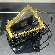 Fendi Small First Crocodile Leạther Black 26×9.5×18cm  - 2