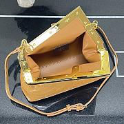 Fendi Small First Crocodile Leạther Brown 26×9.5×18cm - 3