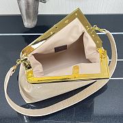 Fendi First Crocodile Leạther Cream 32.5x15x23.5cm  - 5