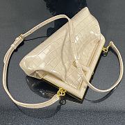 Fendi Small First Crocodile Leạther Cream 26×9.5×18cm  - 2