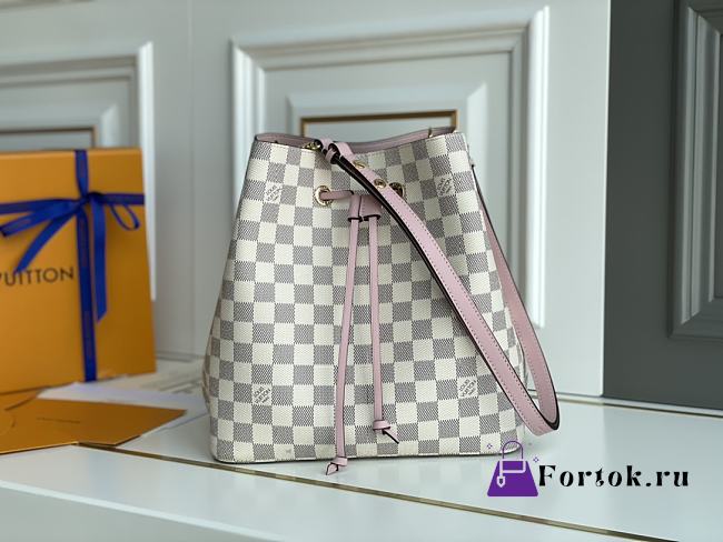 LOUIS VUITTON Monogram Canvas Calfskin Bag Pink 26cm  - 1
