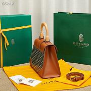 Goyard Saigon Top Handle Bag Tan 28x13x23cm - 6