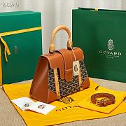 Goyard Saigon Top Handle Bag Tan 28x13x23cm - 3