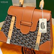 Goyard Saigon Top Handle Bag Tan 28x13x23cm - 2