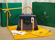 Goyard Saigon Top Handle Bag Navy 28x13x23cm - 1