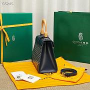 Goyard Saigon Top Handle Bag Navy 28x13x23cm - 4