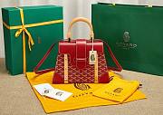 Goyard Saigon Top Handle Bag Red 28x13x23cm - 1