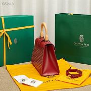 Goyard Saigon Top Handle Bag Red 28x13x23cm - 3