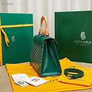 Goyard Saigon Top Handle Bag Green 28x13x23cm - 3