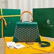 Goyard Saigon Top Handle Bag Green 28x13x23cm - 4