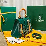 Goyard Saigon Top Handle Bag Green 28x13x23cm - 5