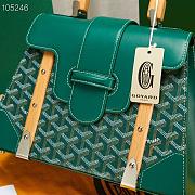 Goyard Saigon Top Handle Bag Green 28x13x23cm - 6