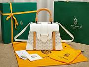 Goyard Saigon Top Handle Bag White 28x13x23cm - 1