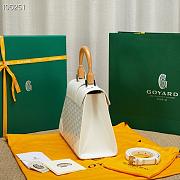 Goyard Saigon Top Handle Bag White 28x13x23cm - 2