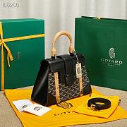 Goyard Saigon Top Handle Bag Black 28x13x23cm - 3