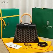 Goyard Saigon Top Handle Bag Black 28x13x23cm - 4