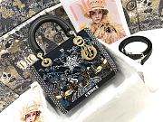 Dior Lady D-Lite Embroidered Star Beads M0565 24x20x11cm - 1