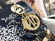 Dior Lady D-Lite Embroidered Star Beads M0565 24x20x11cm - 3