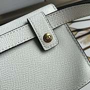Dior Saddle Belt Pouch Grained Calfskin White S5619 17x12x4cm - 3