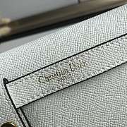 Dior Saddle Belt Pouch Grained Calfskin White S5619 17x12x4cm - 2