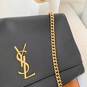 Ysl Medium Kate Leather/Velvet Black 553804 28x5x20cm - 2