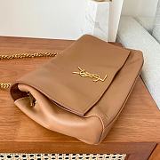 Ysl Medium Kate Leather/Velvet Brown 553804 28x5x20cm - 6