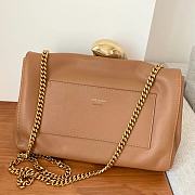 Ysl Medium Kate Leather/Velvet Brown 553804 28x5x20cm - 4