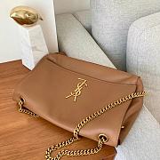 Ysl Medium Kate Leather/Velvet Brown 553804 28x5x20cm - 3