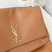 Ysl Medium Kate Leather/Velvet Brown 553804 28x5x20cm - 2
