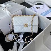 Chanel Small Flap Bag White AS3011 21x13x7cm - 1