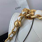 Chanel Small Flap Bag White AS3011 21x13x7cm - 5