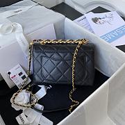 Chanel Small Flap Bag Black AS3011 21x13x7cm - 6