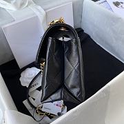 Chanel Small Flap Bag Black AS3011 21x13x7cm - 4